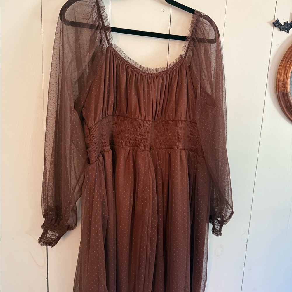 Arula Brown Ruffled Dress “Roxy Corset” - Picture 5 of 5
